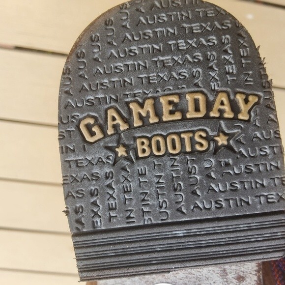 Gameday SMU Men\'s Leather Cowboy Boots Size 10 main image 4